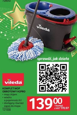 KOMPLET MOP OBROTOWY H2PRO Vileda promocja w Selgros