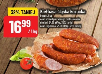 Kiełbasa śląska kozacka Pekpol promocja w POLOmarket