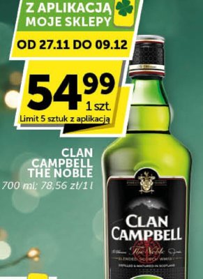 Whisky Clan Campbell The Noble promocja w ABC
