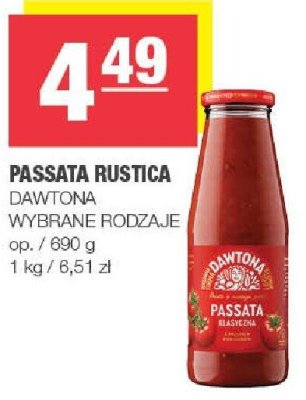 Passata rustica DAWTONA wybrane rodzaje promocja w SPAR
