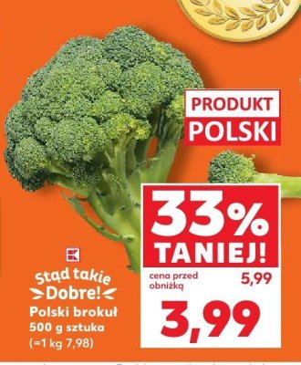 Brokuły promocja w Kaufland