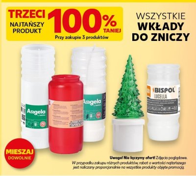 Wkłady do zniczy wszystkie rodzaje promocja w Kaufland