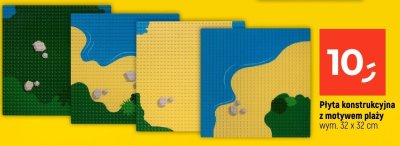 Płyta konstrukcyjna z motywem plaży wym. 32 x 32 cm promocja w Dealz