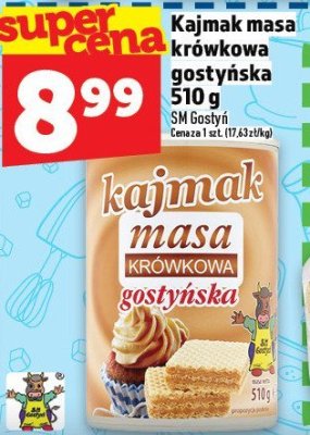Kajmak masa krówkowa gostyńska 510 g SM Gostyń promocja w TOPAZ