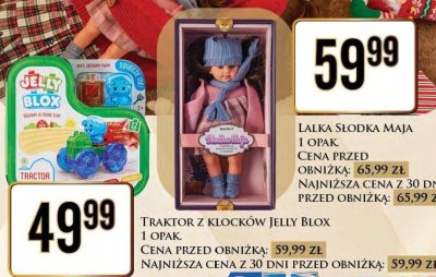 Lalka Słodka Maja 1 opak. Cena przed obniżką: 65,99 zł promocja w Dino