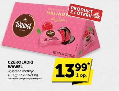 Czekoladki Wawel wybrane rodzaje promocja w Euro Sklep