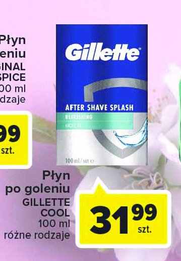 P艂yn po goleniu Gillette series arctic ice promocja