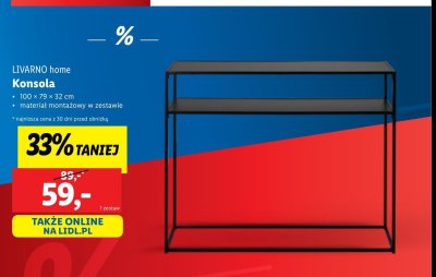 Konsola 100 x 79 x 32 cm LIVARNO HOME promocja