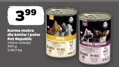 Karma mokra dla kotów i psów, różne rodzaje promocja w Netto
