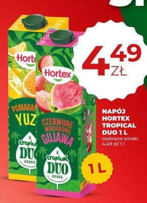 Napój Hortex Tropical Duo 1L promocja w Duży Ben