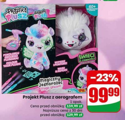 Projekt Plusz z aerografem promocja w Dino