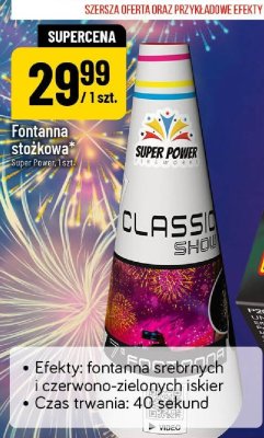 Fontanna stołkowa Super Power promocja w POLOmarket