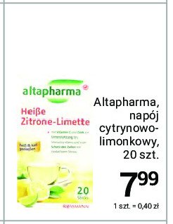 Saszetki na przezi臋bienie cytrynowo-limonkowe Altapharma promocja