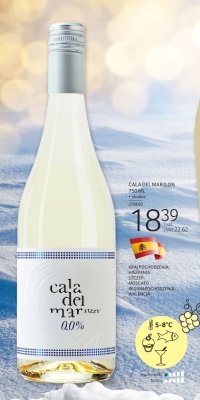 Wino bezalkoholowe CALA DEL MAR 0.0% 750 ML promocja w Selgros