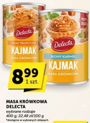 Masa krówkowa Delecta promocja w Euro Sklep