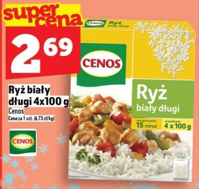 Ryż biały długi 4x100 g Cenos promocja w TOPAZ