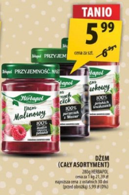 Dżem Herbapol (cały asortyment) promocja w Arhelan