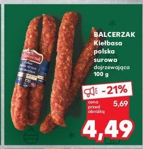 Kiełbasa polska długodojrzewająca Balcerzak promocja w Kaufland