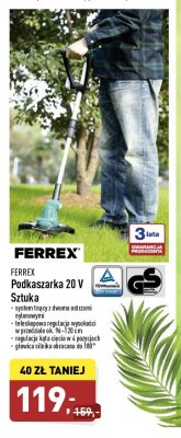 Podkaszarka do trawy 20v Ferrex promocja
