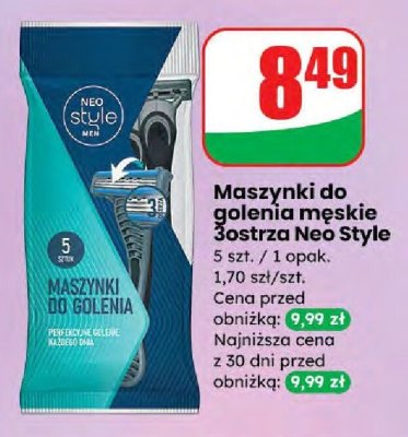 Maszynki do golenia męskie 3 ostrza   promocja w Dino