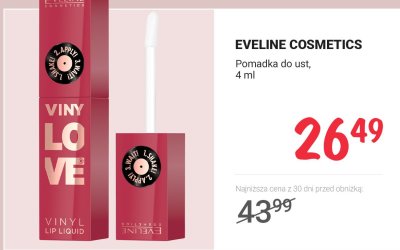 Pomadka do ust EVELINE COSMETICS Viny Love promocja w Rossmann