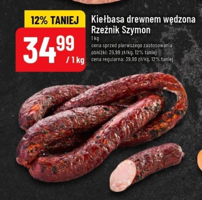 Kiełbasa drewnem wędzona Rzeźnik Szymon promocja w POLOmarket
