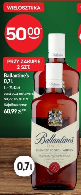 Whisky Ballantine's 0,7l promocja w Żabka