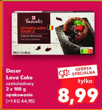 Deser lava cake K-classic favourites promocja
