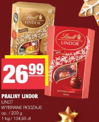 Praliny Lindor Lindt wybrane rodzaje promocja w SPAR