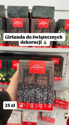 Girlanda LED do świątecznych dekoracji Pepco Christmas promocja w Pepco
