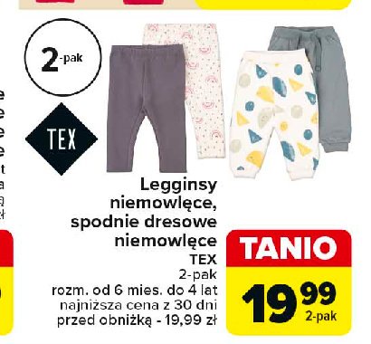 Legginsy niemowlęce 68-98 cm Tex promocja