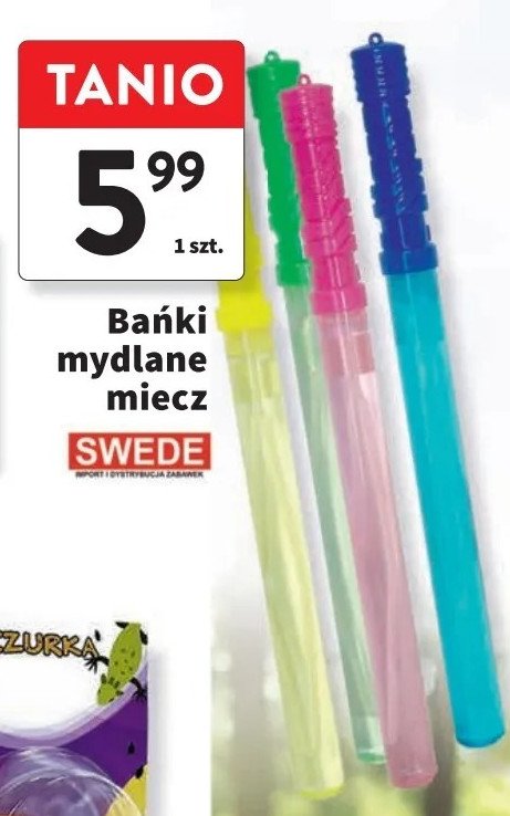 Bańki mydlane miecz Swede promocja w Intermarche