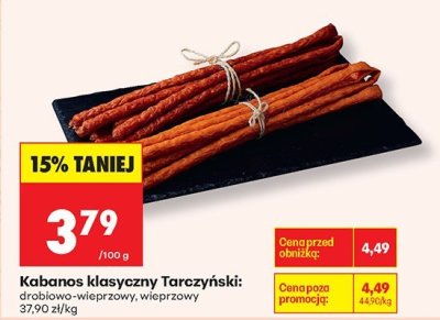 Kabanos klasyczny Tarczyński promocja w Biedronka