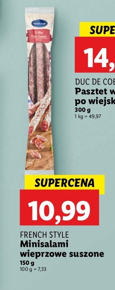 Mini salami French style promocja