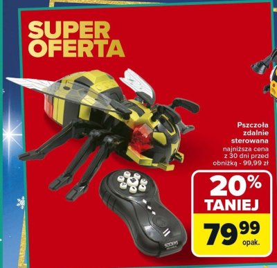 Pszczoła zdalnie sterowana promocja w Carrefour