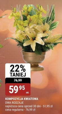 Kompozycja kwiatowa promocja w bi1