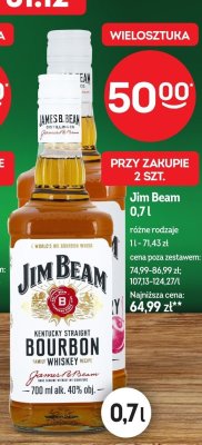 Whisky Jim Beam 0,7l promocja w Żabka