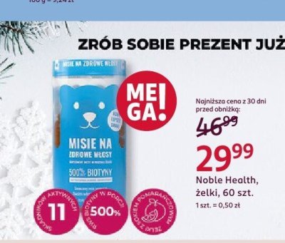 Żelki Noble Health, 60 szt. promocja w Rossmann