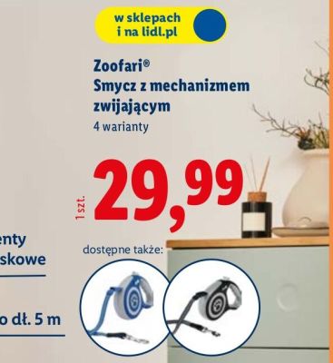 Smycz z mechanizmem zwijającym promocja w Lidl
