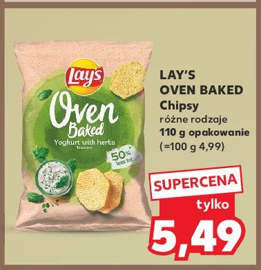 Chipsy jogurt z ziołami Lay's oven baked (prosto z pieca) Frito lay lay's promocja