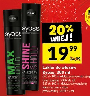 Lakier do włosów Syoss 300 ml promocja w Twój Market