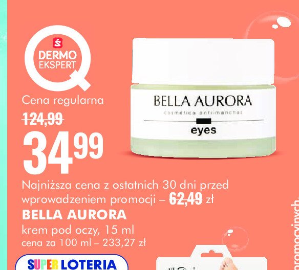 Krem pod oczy Bella aurora promocja