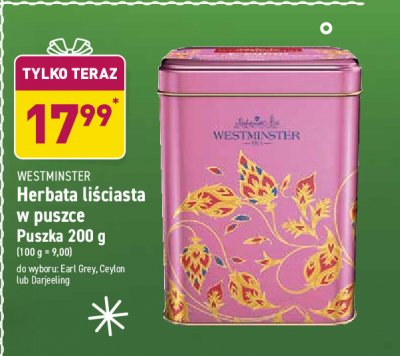 Herbata w puszce Westminster darjeeling promocja