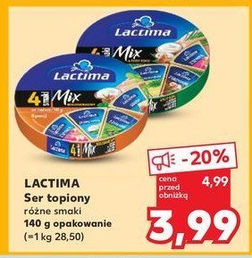 Ser topiony mix 4 smaki Lactima promocja w Kaufland