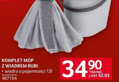 Mop KOMPLET MOP Z WIADREM RUBI promocja w Selgros