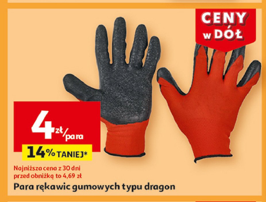 Rękawice gumowe typu dragon promocja