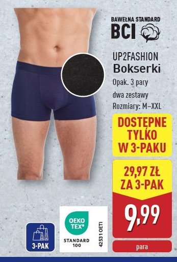 Bokserki męskie m-xxl Up2fashion promocja w Aldi