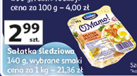 Sałatka jajeczna Lisner o mamo! promocja w Auchan