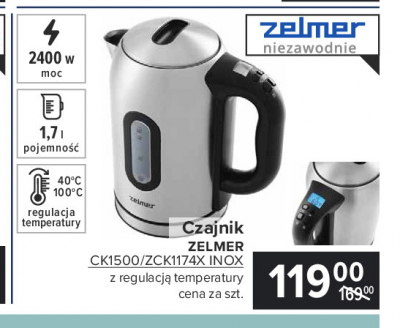 Czajnik ck1500/zck1174m Zelmer promocja