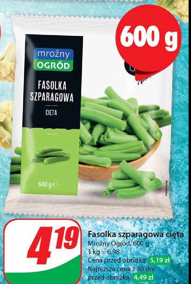 Fasolka szparagowa cięta Mroźny ogród promocja